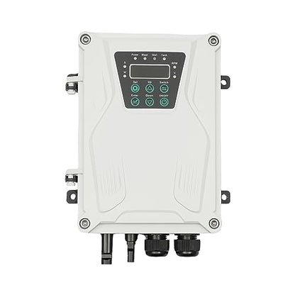 Bomba sumergible solar de pozo profundo de 3 pulgadas, 24 V, 270 W, bomba de agua solar sumergible de acero inoxidable para riego agrícola + kit de controlador MPPT 3FLS1.8/100-D24/270 (24 V 270 W)