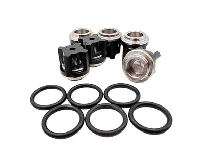 AR Annovi Reverberi Kit de válvula de repuesto, 6 unidades, AR1864, negro