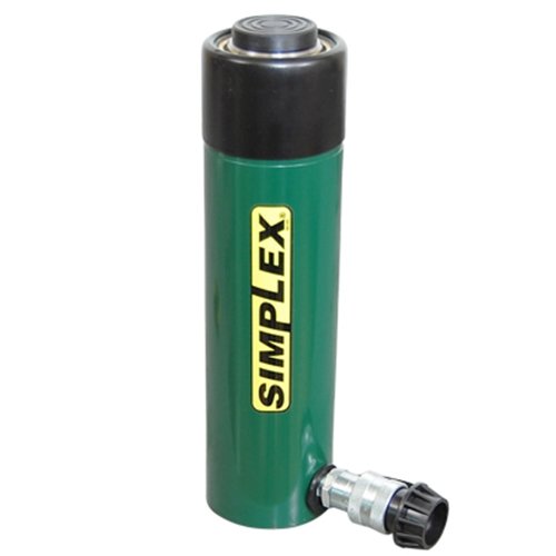 Simplex R2510 Cilindro hidráulico de uso general de simple efecto, con capacidad de 25 toneladas (222,4 kN) y carrera de 258,8 mm (10,19 pulg.),