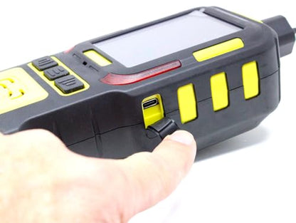 Analizador de registrador de datos de sulfuro de hidrógeno H2S | Calibración trazable NIST de EE. UU 	‎FD-600M-H2S