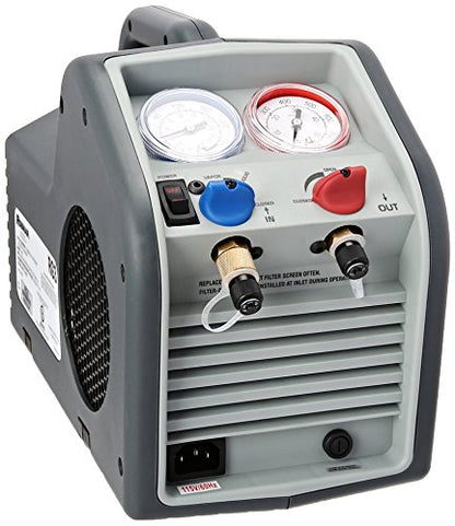 Robinair RG3 - Máquina de recuperación de refrigerante portátil - 115 V, 60 Hz, para refrigerante líquido y vapor, color blanco