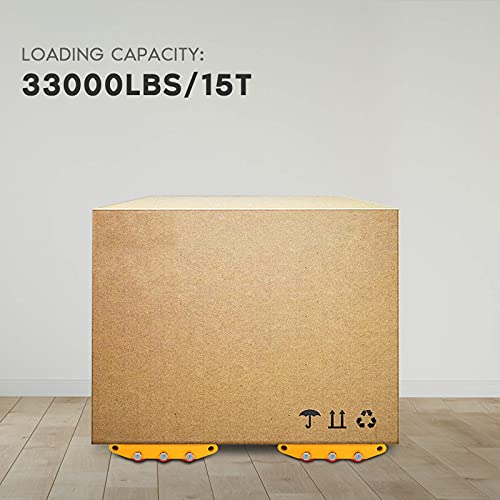 Patines de máquina, plataforma de patinaje de maquinaria 15T, patín móvil de maquinaria de 33000 libras, patín de movimiento de maquinaria con cinturón antideslizante, patín de ruedas de máquina PU+ACERO