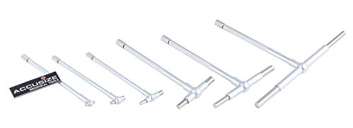 Accusize Industrial Tools Premium 5/16'' - 6", 6ps/Set Juego de medidores telescópicos, acabado en cromo satinado, 3602-5018