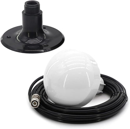 Antena GPS marina reemplazo de antena para Garmin GPSMAP GDU GNC NavTalk Pilot StreetPilot AIS barco navegación receptor Fishfinder Sounder+cable de 26 pies conector TNC adaptador BNC+base de