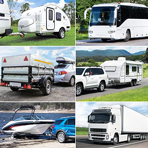 MICTUNING Cable de remolque en línea de 7 vías resistente con caja de conexiones de 7 bandas, 16 pies, resistente a la intemperie