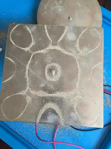 Chladni Figura Resonancia Anillo Demostrador Física Enseñanza Generador de Vibración Equipo Oscilador de laboratorio Instrumento experimental