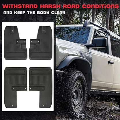 Guardabarros para accesorios Ford Bronco 2021 2022 (4 unidades)