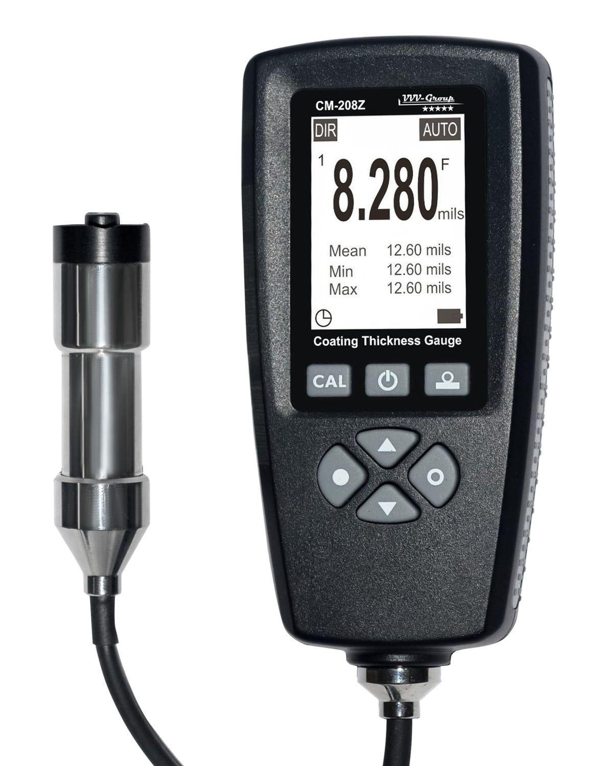 Medidor industrial profesional de la pintura del indicador CM-208Z del grueso de la capa con la sonda externa