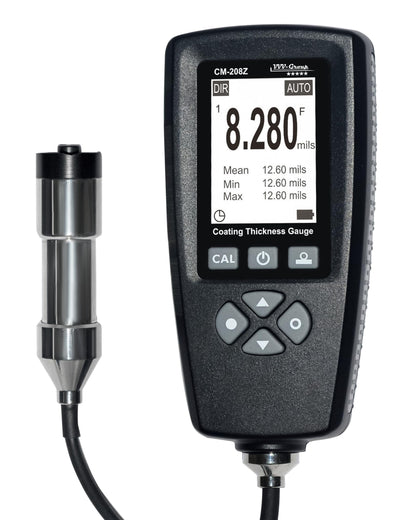 Medidor industrial profesional de la pintura del indicador CM-208Z del grueso de la capa con la sonda externa