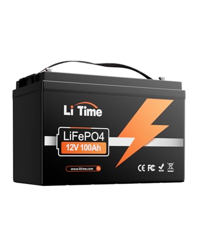 LiTime AP-100 - Batería de ciclo profundo LiFePO4 del grupo 31 de 12V 100Ah para RV