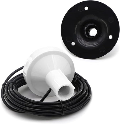 Antena GPS marina reemplazo de antena para Garmin GPSMAP GDU GNC NavTalk Pilot StreetPilot AIS barco navegación receptor Fishfinder Sounder+cable de 26 pies conector TNC adaptador BNC+base de