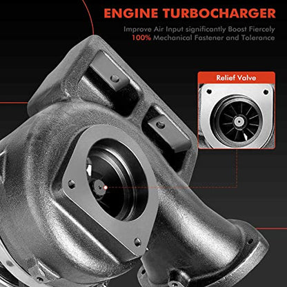 A-Premium Kit de turbocompresor turbo de alta presión compatible con Ford F-250/350/450/550 Super Duty 2008 2009 2010 V8 6.4L Diesel Powerstroke Reemplazar # VS2 Turbos