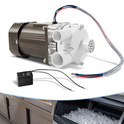S-0730 Motor de máquina de hielo de repuesto para máquinas de hielo Hoshizaki KM Series 120V 60W, conjunto de motor de bomba de agua para Hoshizaki S-0730, KM-1200S, KM-1300S