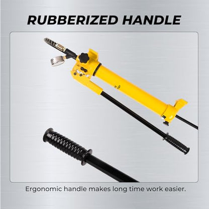 LFGUD Bomba de mano hidráulica de 900 cc 10000 Psi Bomba de elevación hidráulica manual de acción única CP-700B Bomba de elevación hidráulica con medidor de presión