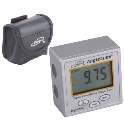 Medidor de ángulos digital portátil iGaging con base magnética - 35-222-6