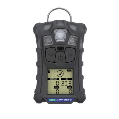 MSA 10178557 ALTAIR 4XR Detector multigas (O2, H2S, CO), color: carbón, monitor de gas portátil, duradero, de mano, aprobación UL/CSA, incluye solo instrumento