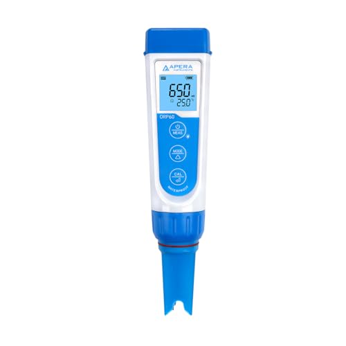 Apera Instruments Premium Line ORP60 - Kit de probador de bolsillo ORP, sonda reemplazable, precisión de 1 mV/±0.2% F.S, rango de ±1000 mV