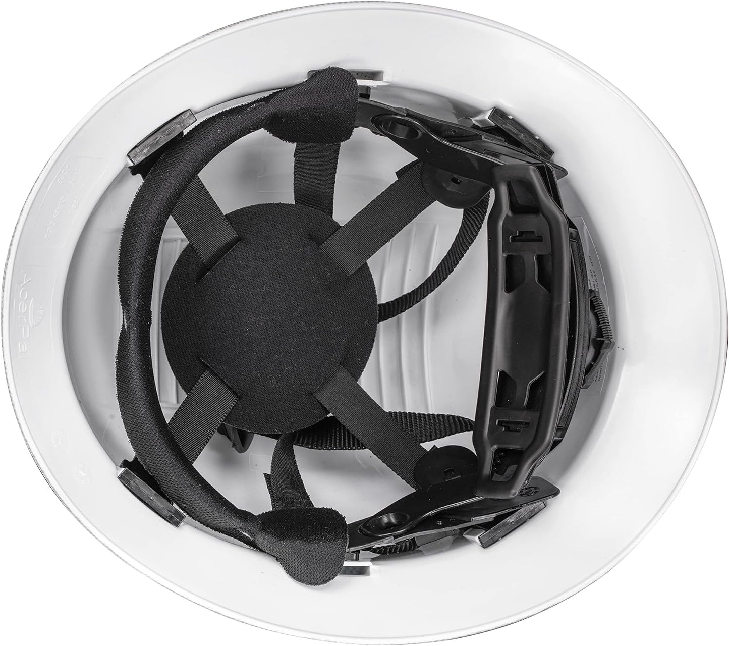 Acerpal Casco duro OSHA con diseño de fibra de carbono ventilada de ala completa con suspensión de 6 puntos (opciones 1)