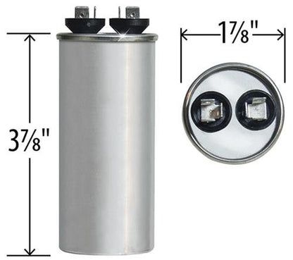 97F9632 25 uf MFD 440 voltios VCA - Condensador de recambio de carrera redonda por CAPCOM