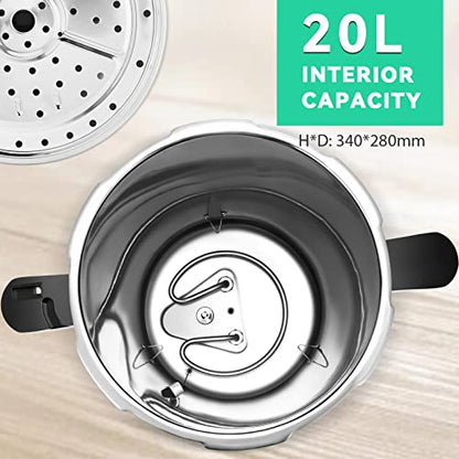 Autoclave temporizada de 25 cuartos de galón, autoclave presurizado a vapor, 15 psi a 121 ℃, para cristalería, equipo de laboratorio y cultivo de hongos, 110 V