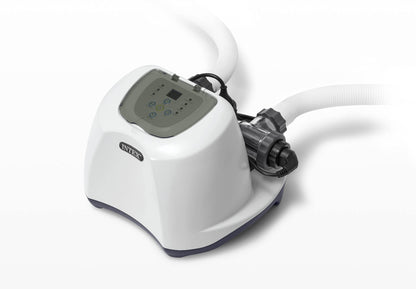 INTEX QS1200 Sistema de cloro de agua salada, para piscinas sobre el suelo, mantiene la claridad del agua, voltaje de 110 a 120, piscina de 15,000 galones
