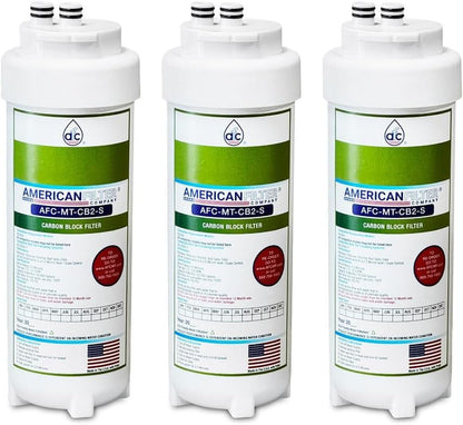 AFC® # AFC-MT-CB2-S, compatible con el cartucho de filtro de agua Manitowoc® K00494 - Fabricado en Estados Unidos - 3 filtros