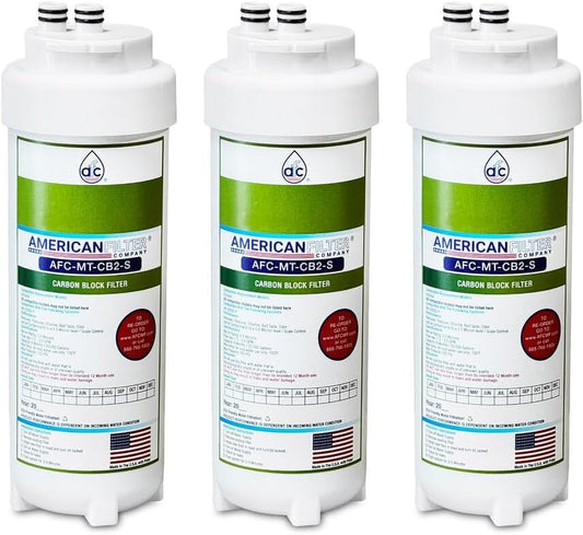 AFC® # AFC-MT-CB2-S, compatible con el cartucho de filtro de agua Manitowoc® K00494 - Fabricado en Estados Unidos - 3 filtros