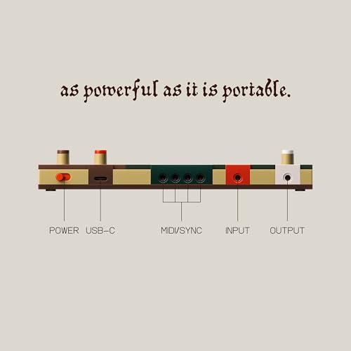 teenage engineering K.O. II sampler, caja de ritmos y secuenciador con micrófono incorporado y efectos (EP-1320)