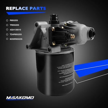 R955205 - Secadores de aire de coche de 12 V, para Meritor-Wabco System Saver 1200 Wabco SS1200 Volvo Kenworth Cascadia Peterbilt 379 Otros camiones autobús RV para Peterbilt Interior Cab