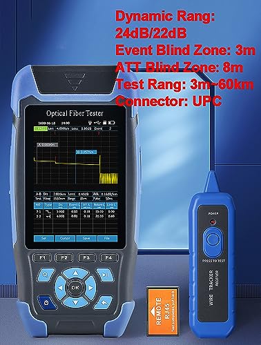 Mini-Pro 1310/1550nm SM OTDR Mult-Función Probador Integrado OPM/OLS / RJ45 Prueba/Prueba VFL Rango 5m-60Km Rango Dinámico 24dB/22dB Conector UPC | YD-3000-UPC