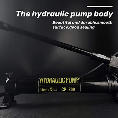 AMZCNC Bomba de Mano hidráulica de 10000 PSI 2 velocidades Power Pack Bomba de elevación hidráulica
