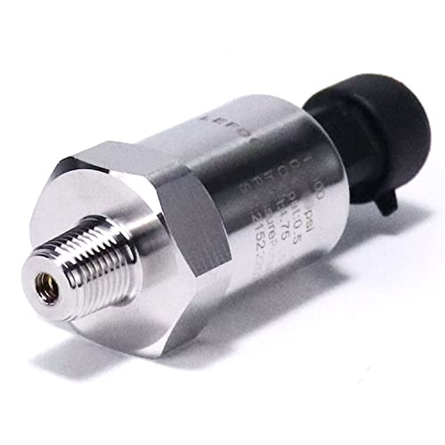LEFOO Transductor de presión de combustible T2000 0-200SI Sensor de remitente Transmisor de presión de aceite de acero inoxidable 316 Transductor de presión de rosca NPT de 1/8 "para aceite