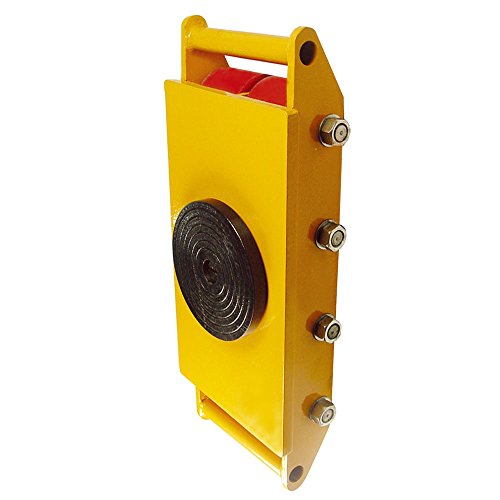 ZXMOTO 12 toneladas maquinaria Skate Mover con tapa de rotación de 360 grados Capacidad 26,400 libras Patín de maquinaria industrial Dolly con 8 rodillos