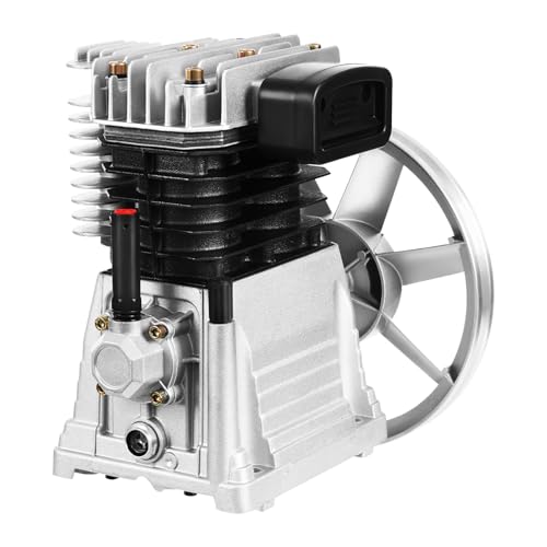 Bomba de compresor de aire 3HP 250L/min Bomba de cabeza de compresor de aire Cilindro de bomba de aceite de hierro fundido Bomba de lubricación estilo pistón
