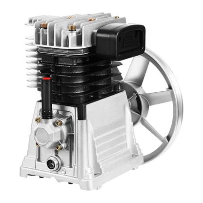 Bomba de compresor de aire 3HP 250L/min Bomba de cabeza de compresor de aire Cilindro de bomba de aceite de hierro fundido Bomba de lubricación estilo pistón