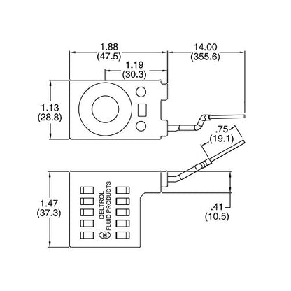 10226-14 volcado de elevación de la unidad de energía hidráulica de la bobina 16W de la bobina del solenoide 12VDC