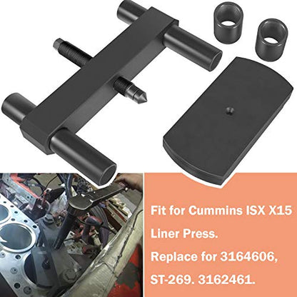 3164606 Para Cummins ISX X15 Herramienta de Instalación de Prensa de Revestimiento Cilíndrico 3164606, ST-269, 3162461 3164606 Prensa de Revestimiento Cilíndrico de Servicio Pesado