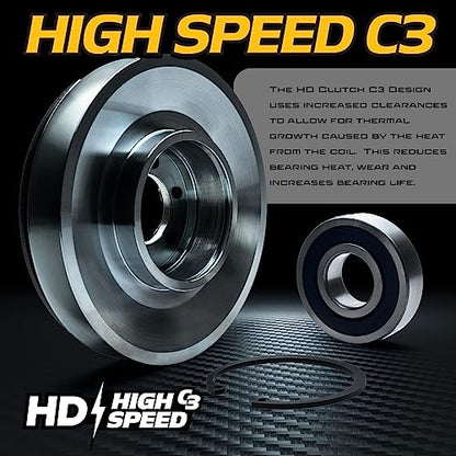 Interruptor HD AM141536 AM136787 de embrague de alto par y interruptor de hoja de 10 A AUC10632 para John Deere EZtrak Z225 Z235 Z445 Z465 42 48 54 cortacésped de giro cero EZ-Trak - Polea de billet y 10AMP Actualización PTO