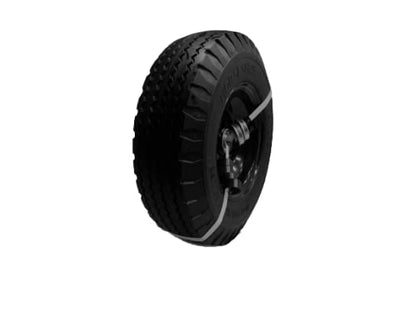 2 nuevos HORSESHOE 4.10/3.50-6 - Camión de mano plano sólido multiusos, ruedas universales de dientes de sierra de 13 pulgadas con ajuste de grasa, longitud del cubo de desplazamiento 2.25 pulgadas,