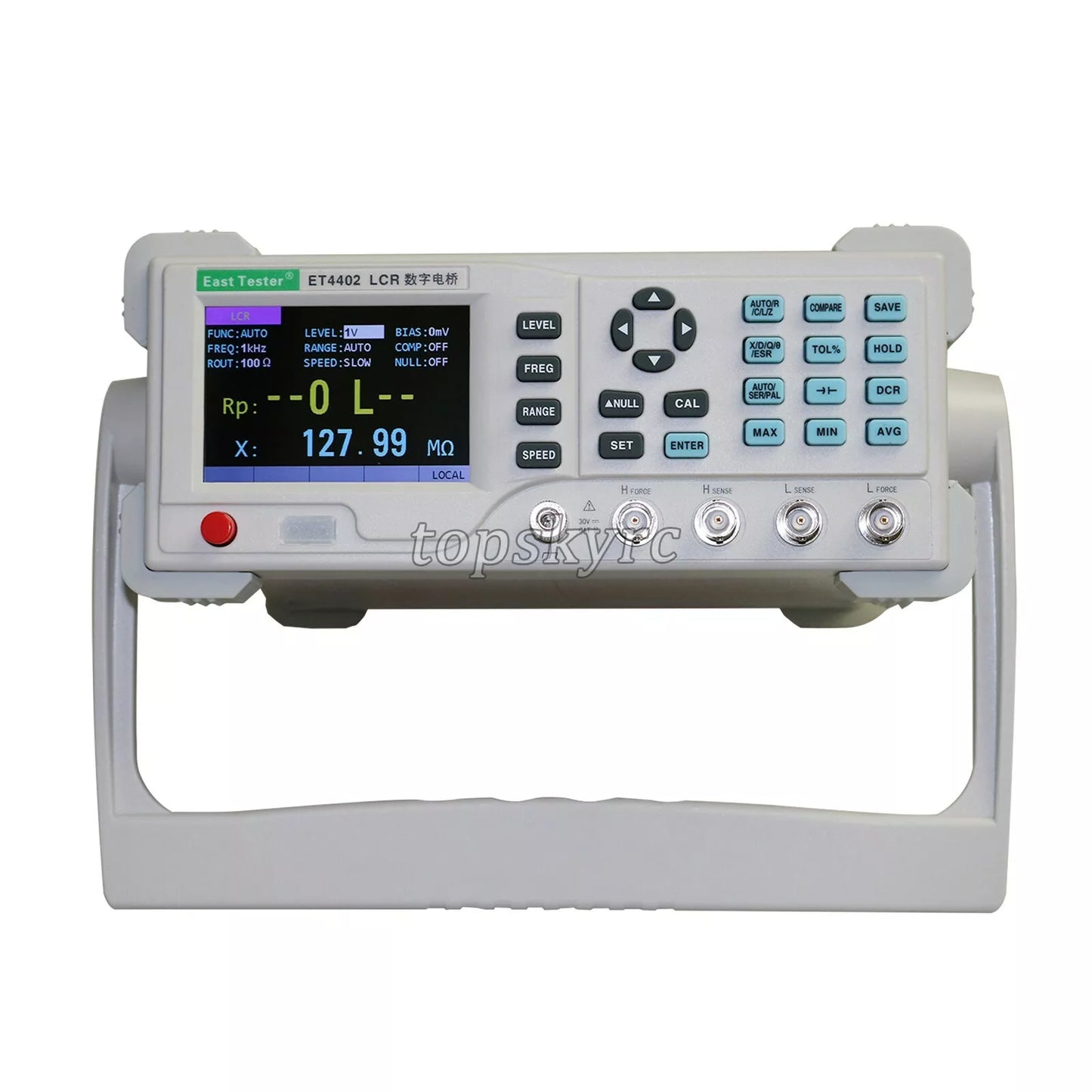 Medidor LCR de escritorio ET4402, probador LCR, medidor de capacitancia de inductancia, 20KHz tps