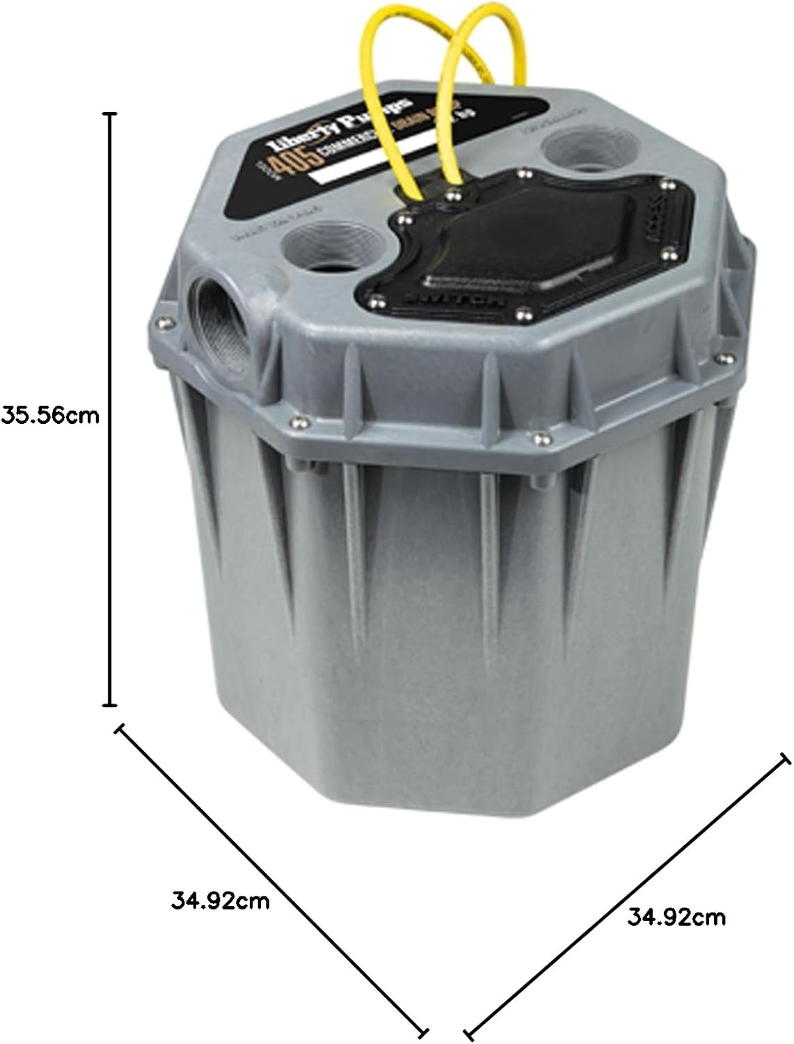 Liberty Pumps 405 Commercial 1/2 HP Bomba de drenaje, talla única, gris