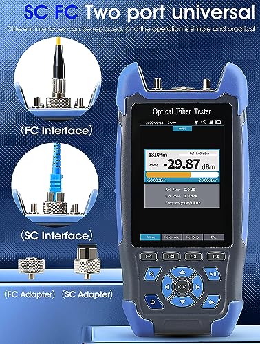 Mini-Pro 1310/1550nm SM OTDR Mult-Función Probador Integrado OPM/OLS / RJ45 Prueba/Prueba VFL Rango 5m-60Km Rango Dinámico 24dB/22dB Conector UPC | YD-3000-UPC