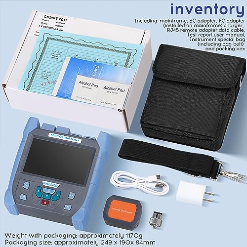Mini-Pro 1310/1550nm SM OTDR Probador Multifunción Integrado OPM/OLS / Prueba RJ45/VFL Rango 5m-60Km Rango Dinámico 28dB/26dB Conector UPC (YD-5100-UPC)