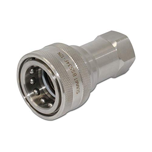 Juego de acopladores hidráulicos de desconexión rápida NPT ISO 7241-B de acero inoxidable