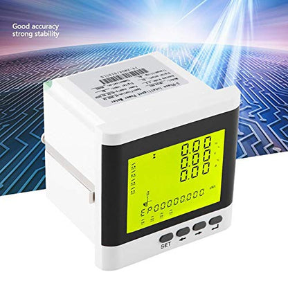 Amperímetro digital 3 fases de voltaje de corriente medidor de panel de alimentación multifunción programable medidor de potencia eléctrica AC LED amperímetro voltímetro