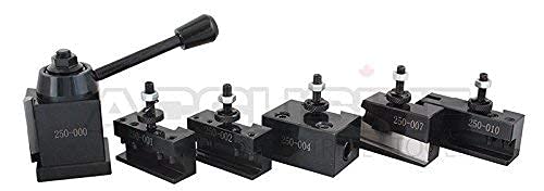 Accusize Industrial Tools OXA Juego de postes de herramientas y paquete de inserción TCMT para mini torno