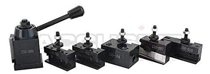 Accusize Industrial Tools OXA Juego de postes de herramientas y paquete de inserción TCMT para mini torno