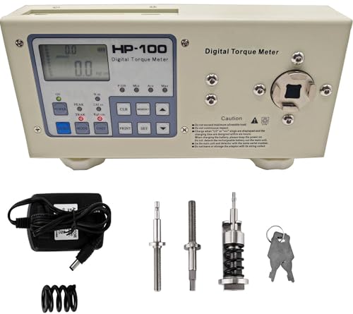 Medidor de par digital, nueva versión hp-100, medidor de torsión portátil, llave de destornillador, probador de medición de instrumentos de prueba de par, dinamómetro de 100 kg/10N.M s - YEGEOOE