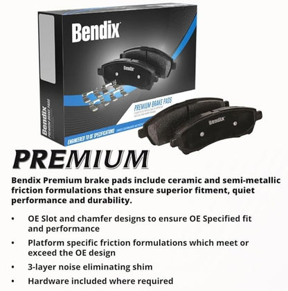 Bendix SBC1327 Stop by Bendix Juego de pastillas de freno
