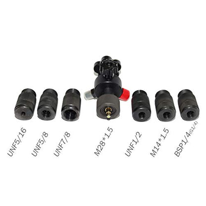 XZT GK-01D - Herramientas de carga de nitrógeno para acumulador hidráulico digital, kit de prueba de presión de nitrógeno, sistema de carga de gas acumulador